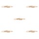 thumbnail image 2 of Banda de Cintura de Moda Qarigey Correas Estrechas Hojas de Metal Multicolor Oro, 2 of 6