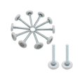 thumbnail image 1 of 12 Pcs Rouleaux de Porte de Garage en Nylon de 1,8 Pouces avec Tige de 4 Pouces, Roues Silencieuses Compatibles avec les Rails de Porte, 1 of 5