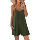 thumbnail image 2 of VISgogo Monos de verano para mujer, sin mangas, con correa de espagueti, pantalones cortos sueltos de una pieza VISgogo  moda, 2 of 5