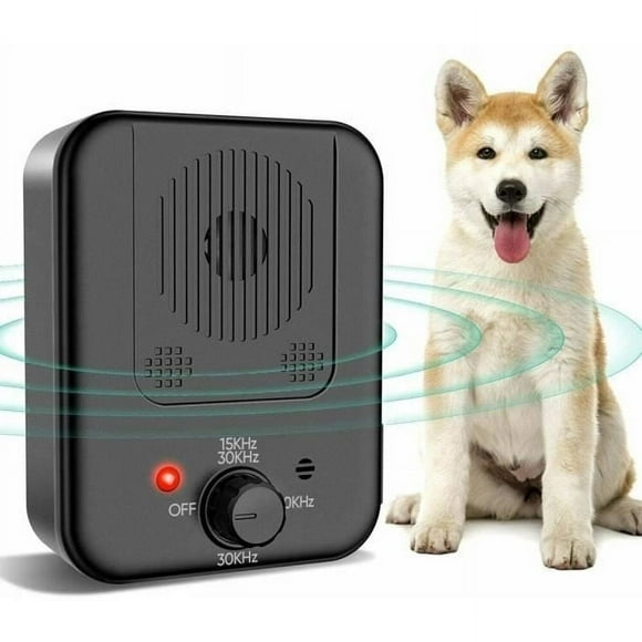 Outdoor Ultrasonic Anti Barking Device for Dogs, Stop Barking Control, Sonic, Trainer - Black[C4070]