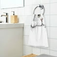 thumbnail image 3 of Yayeee 100% Cotton Hand Towels for Bathroom 16" x 28" Soft Absorbent Kitchen Towel, White Cat, 3 of 7
