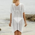 thumbnail image 3 of Ohufall Plus Size Swimsuit Cover Up for Women Summer Crochet Bathing Suit Cover Up Swimwear Beach Coverups, 3 of 4