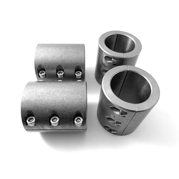4 weldable steel tube clamps bolt on 1.50" 1-1/2" roll cage mounts 6 bolt HD