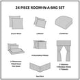 thumbnail image 5 of Home Essence Emerson Jacquard 24 Piece Red Room in a Bag, Cal King, 5 of 14