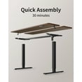 thumbnail image 3 of DESINO 63x28 inch Electric Standing Desk, Height Adjustable Sit Stand Desk with Memory Presets, Ergonomic Home Office Computer Desk with Anti-Collision, Black Walnut, 3 of 9
