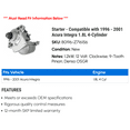 thumbnail image 2 of Starter - Compatible with 1996 - 2001 Acura Integra 1.8L 4-Cylinder 1997 1998 1999 2000, 2 of 2