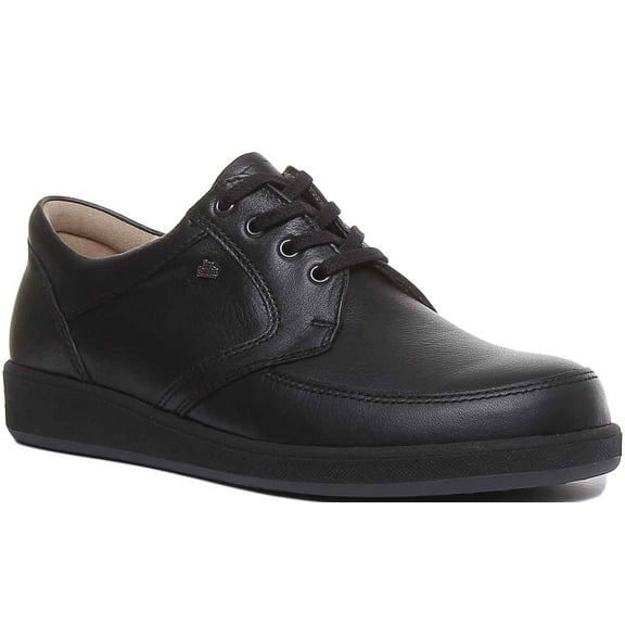Finn Comfort Edmonton Men's Lace Up Comfort Shoes In Black Size 6.5