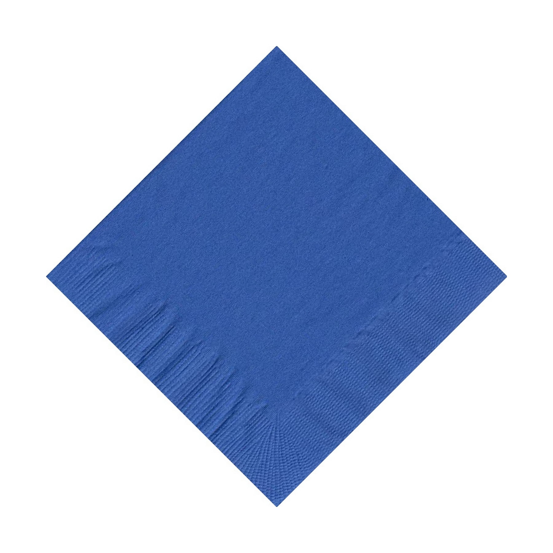 200 (4 Pks of 50) 2 Ply Plain Solid Colors Beverage Cocktail Napkins Paper Royal Blue by CREATIVE CONVERTING