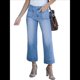 thumbnail image 3 of Pantalones Vaqueros de Cintura Alta, Acampanados y de Pierna para Mujer, Modernos, Elásticos, Holgados y con Bolsillos de Azul XXL, 3 of 10