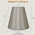 thumbnail image 3 of Urbanest Silk Empire Lamp Shade 5x9x8.5", Champagne, 3 of 7