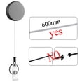 thumbnail image 2 of Key 3pcs Retractable Badge Holder Metal Card Key Ring Clip and  ID Lanyard 60CM Steel Wire Rope Extendable Durable Belt Reel for Name Tag Card Gift for Doctor /Nurses /Factory, 2 of 6