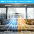 thumbnail image 3 of TABU 12,000 BTU Window Air Conditioner, Air Conditioner Window Unit with Remote Control, Up to 700 Sq. Ft., 115V/60Hz, 3 of 4