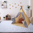 thumbnail image 2 of POINTERTECK Soft Indoor Modern Area Rugs Fluffy Living Room Carpets for Children Bedroom Home Decor Nursery Rug 5.3‘x7.5‘ Gray, 2 of 7