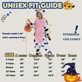thumbnail image 5 of SWEETXIN Kids Cow Onesie Pajamas Halloween Plush Costume Sleepwear Christmas Gift for Girls Boys Jumpsuit 6Years, 5 of 7