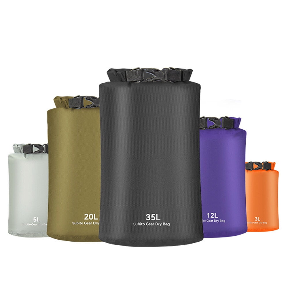 5pcs Ultralight Dry Sack Waterproof Dry Bag Outdoors Stuff Sacks for Camping Hiking Kayaking
