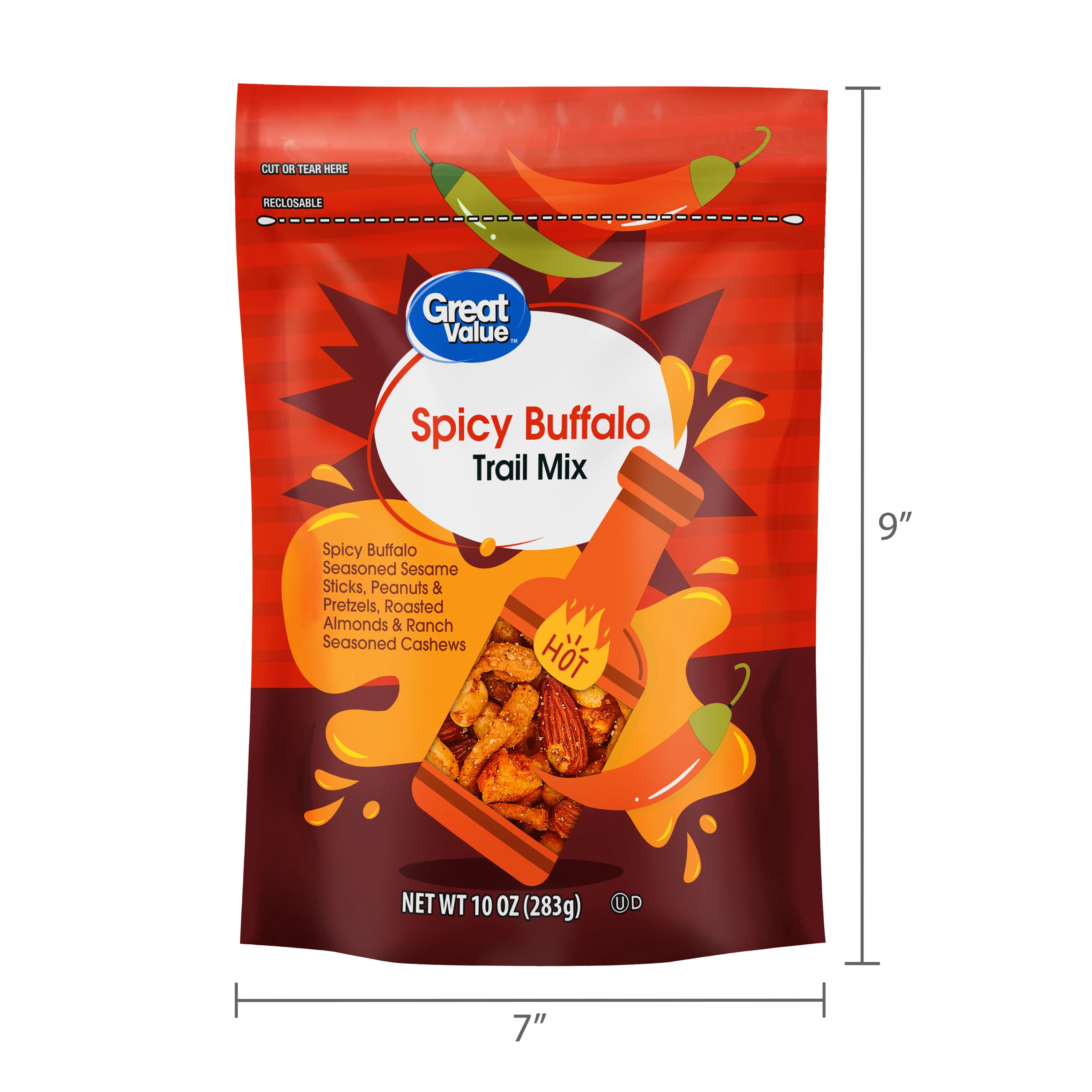 Great Value Spicy Buffalo Trail Mix, 10 oz