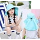 thumbnail image 3 of Paquete de 2 sombreros de playa para niños y niñas, con protección UV, para pesca en verano, con solapa para el cuello y cordón, 3 of 6