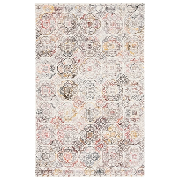 SAFAVIEH Metro Tama Medallion Area Rug, Ivory/Red, 4' x 6'