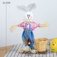thumbnail image 3 of Agiferg 1PC Easter Rabbit Basket Handmade Bamboo Basket Creative Decoration, 3 of 5