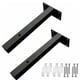 thumbnail image 1 of 2 soportes de pared para colgar en la pared, soporte triangular de hierro para estantería (negro), 1 of 6