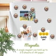 thumbnail image 3 of 12 Pcs Glass Refrigerator Magnet Magnetic Fridge Sticker,Decor for Kitchen,Whiteboard, Cabinet,Round Design For Mushroom, 3 of 4