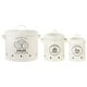 thumbnail image 1 of 3 piezas de contenedores para almacenar papas, cebollas y ajos, latas para almacenar alimentos, almacenamiento de cocina blanco, 1 of 9