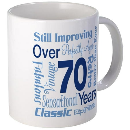 CafePress - Over 70 Years, 70Th Birthday Mug - Unique Coffee Mug, Coffee Cup
