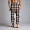 thumbnail image 5 of Mens Plaid Pajama Pants Bottoms for Sleeping and Lounge Wear Vermilion XL, 5 of 5