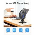 thumbnail image 6 of USB Small Fan, Desk Fans with  Variable Speeds, Strong Cooling Airflow, Quiet Portable, Desktop  Personal Fan for Room, Home,Office, Bedroom, 6 of 6