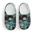 thumbnail image 3 of My Hero Academia Izuku Midoriya Kid's Cotton Slippers Winter Warm Soft Plush Slippers with Rubber Sole Non-Slip Indoor Outdoor Slip on Shoes Fluffy House Slippers For Boys Girls Teen, 3 of 8