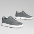 thumbnail image 5 of CMR CHAMARIPA Casual Elevator Shoes For Men - Height Increasing Shoes Gray Suede Leather Shoes 2.36 Inches / 6 CM, 5 of 9