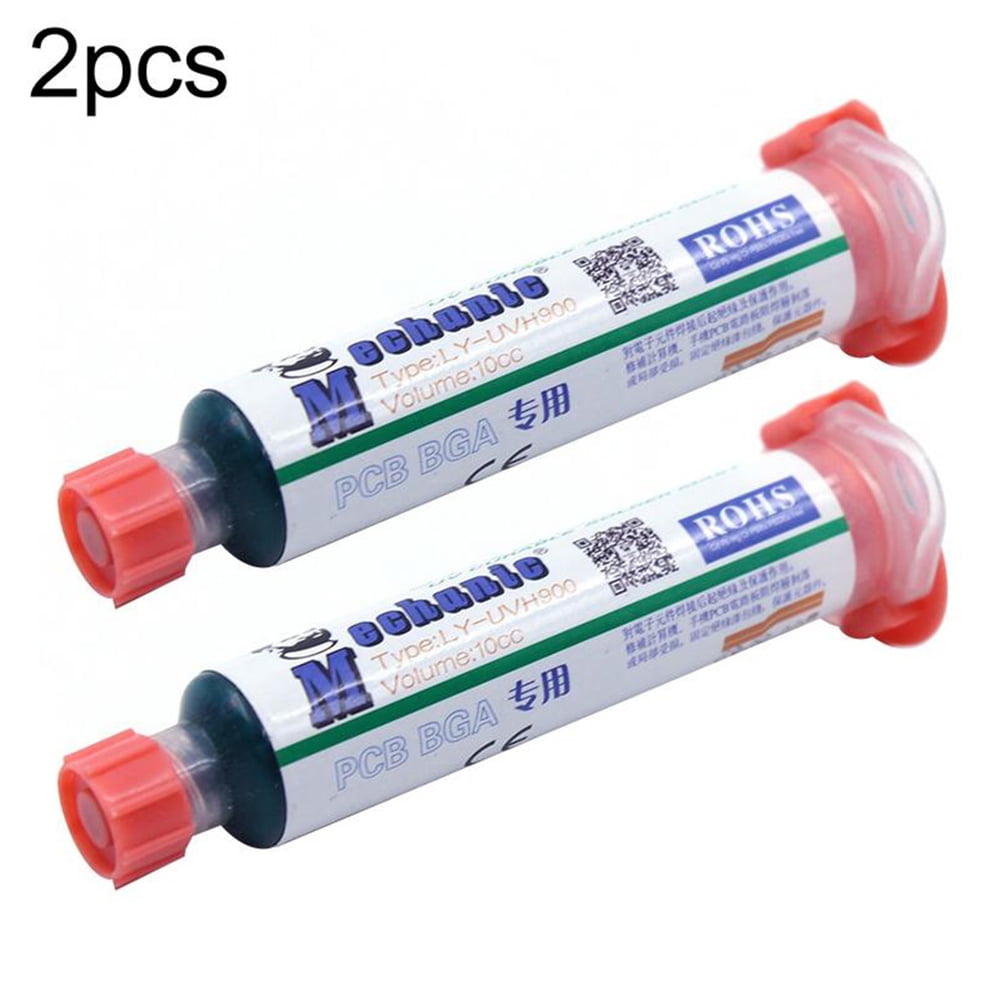 Mechanic Circuit Board UV Curable Curing Solder Mask LY-UVH900 White 10 cc