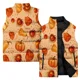 thumbnail image 4 of Chaleco acolchado para hombre, abrigo de pavo con estampado 3D, chaleco sin mangas para hombre, ropa duradera de calabaza para hombre, chaquetas de moda asequibles para hombre, 4 of 5