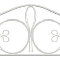 thumbnail image 6 of Hillsdale Furniture Ruby Textured White Metal Scroll Full/Queen Headboard with Bed Frame, 6 of 11