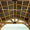 thumbnail image 6 of Backyard Discovery Arlington 12'x10' Cedar Wood Gazebo, Galvanized Steel Roof, PowerPort, 6 of 12