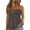 #013 Dark Gray, variant on Tube Tops for Women Plus Size Strapless Smocked Ruffled Cute Off the Shoulder Tank Tops Sleeveless Holiday Shirts Casual Backless Flare Hem Summer Blouses Navy XL