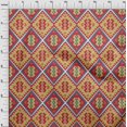 thumbnail image 4 of oneOone Georgette Viscose Maroon Fabric Tribal Sewing Craft Projects Fabric Prints By Yard 42 Inch Wide, 4 of 4