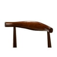 thumbnail image 5 of Baxton Studio Berlin Mid-Century Modern Black Faux Leather Upholstered Walnut Finished 6-Piece Wood Dining Set, 5 of 11