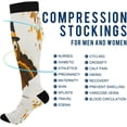 thumbnail image 4 of Coolnut Christmas Gnomes Compression Socks Women Men Knee High Stockings for Sports,Running,Travel 1Pair, 4 of 7