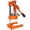 Orange + Iron, variant on Extra-Large Cast Iron Citrus Juicer, Commercial Manual Hand Press for Fresh Orange Juice, Orange Color Countertop Squeezer