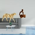 thumbnail image 2 of Escultura De Guepardo Pensador Abstracto Dorado, Adorno Decorativo De Mesa Para Centro De Mesa, Colección De Decoración Para Oficina, Hogar, Bar Y Bodas., 2 of 8