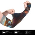 thumbnail image 3 of Lsque Prairie Meditating Raccoon Cooling Arm Sleeves for Men & Women -Compression Sleeves to Cover Arms for Working,Sun Sleeves for UV Protection,Breathable, Moisture-Wicking, 3 of 8