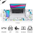 thumbnail image 5 of Long Mouse Pads for Desk,Colorful Cartoon Dinosaurs Balloons Desk Mats on Top Of Desks, Desk Mouse Pad Extra Large with 3mm Non-Slip Base and Stitched Edge for Gaming,Work,Home 31.5"x11.8", 5 of 5