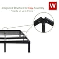 thumbnail image 2 of King Size Metal Platform Bed Frame with Extra Storage Space, 2 of 8