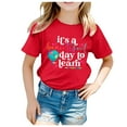 thumbnail image 1 of TZEWGL T-Shirts pour Enfant, Saison de Rentrée Scolaire, Manches Courtes Imprimées, Col Rond, Taille Bébé 10-12T, 1 of 4