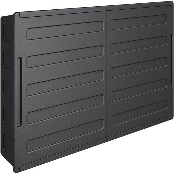 MELLCOM Hard Outdoor TV Cover for 45-55 inch TVs, Weatherproof Solid TV Cover with Full Motion Articulating TV Wall Mount for TV and Flat Panels