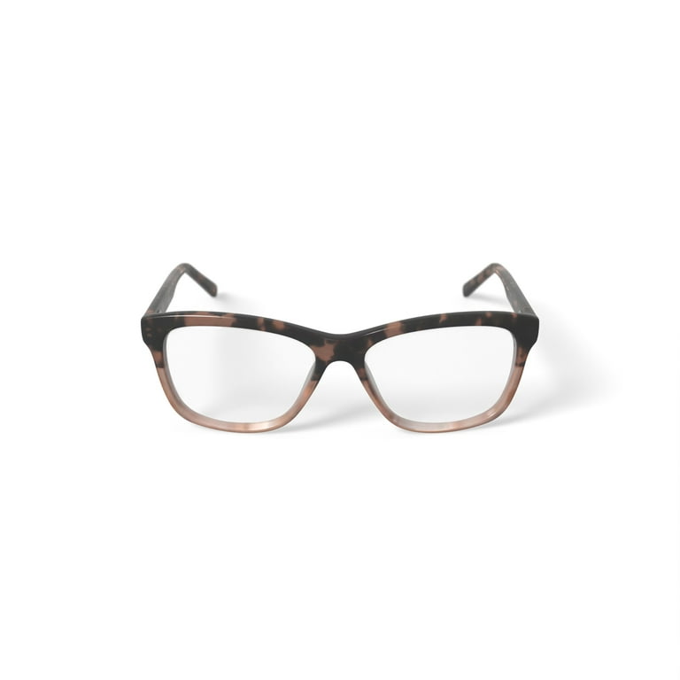 Flower Women's Square Eyeglasses, FLR6010, Lucy, Brown, 52-15-140 - Main Image