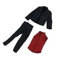 thumbnail image 2 of Figura de acción a escala 1:12, ropa en miniatura, ropa para muñecas de 6 pulgadas para hombre Rojo, 2 of 8