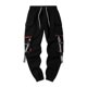 thumbnail image 1 of Joggers Cargo Pants For Men Casual Hip Hop Hit Color Pocket Male Trousers Sweatpants Streetwear Ribbons Techwear Pants, 1 of 5