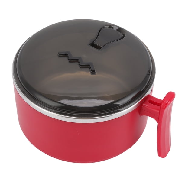 Cuencos aislados con tapas, cuenco aislado de acero inoxidable 304, tazón aislado, taza para ramen, ingeniería de precisión